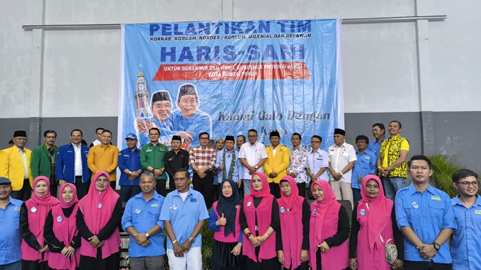 Ribuan Tim Pemenangan Haris-Sani Kota Sungai Penuh Resmi Dilantik
