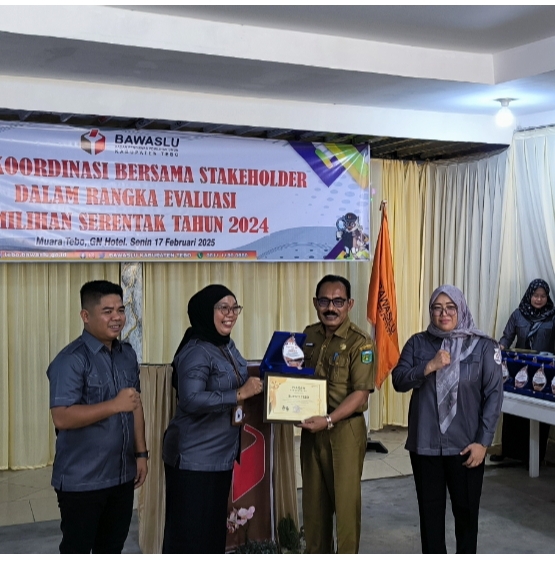 Bawaslu Tebo Gelar Rapat Koordinasi Evaluasi Pemilu Serentak 2024