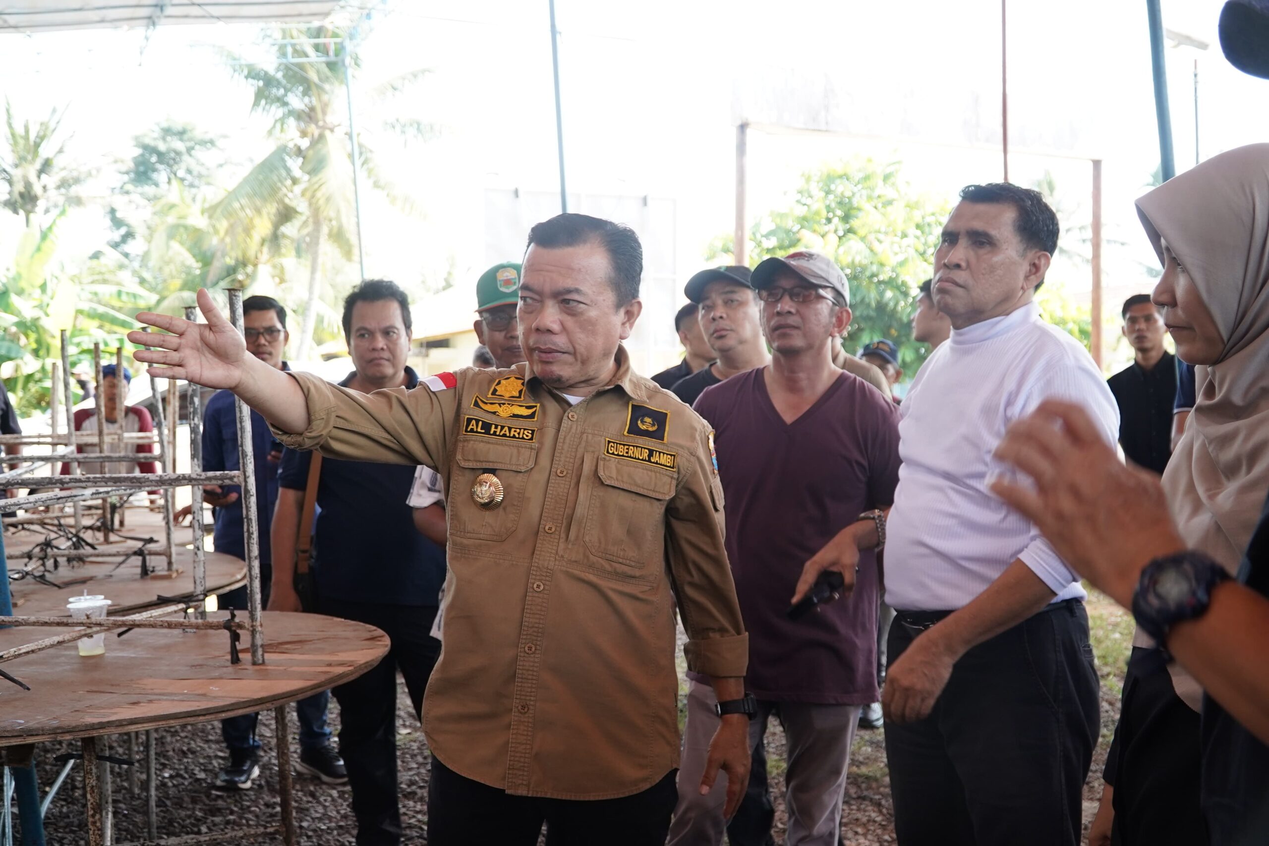 Gubernur Al Haris Tinjau Kesiapan Koperasi Merah Putih Tangkit Baru