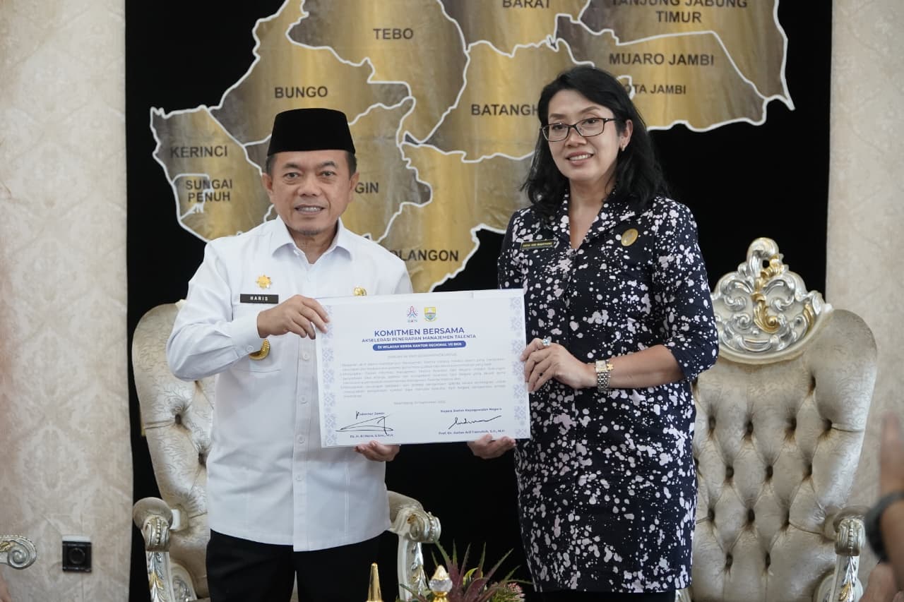Dorong Reformasi Birokrasi, Gubernur Al Haris dan BKN Regional VII Sepakati Implementasi Sistem Merit dan Manajemen Talenta