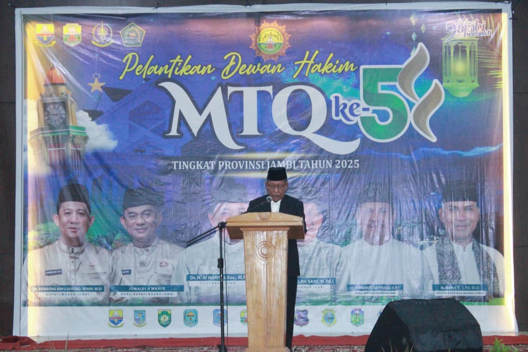 Wagub Sani Lantik Dewan Hakim MTQ Ke-54 Tingkat Provinsi Jambi